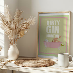 Jlr Cocktails- Dirty Gin Martini Poster