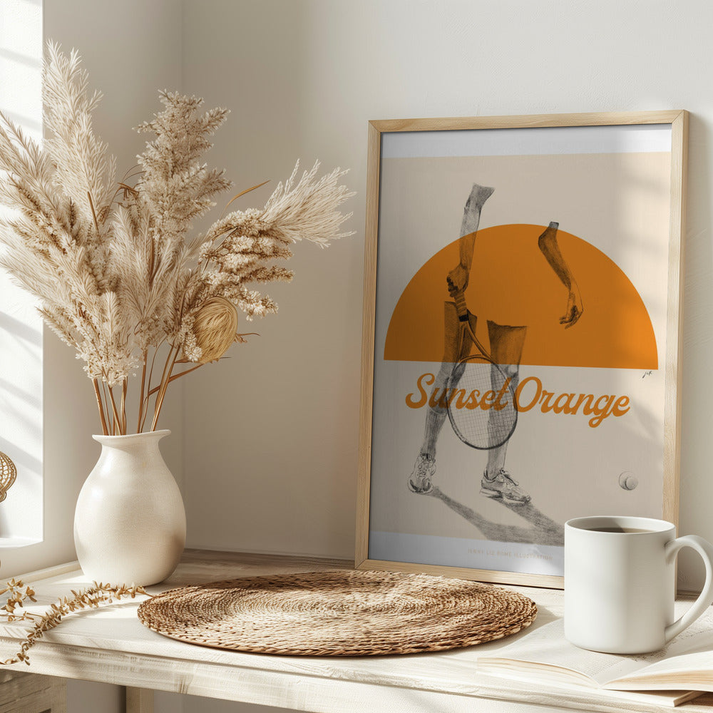 Sunset Orange Poster