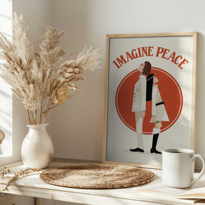 Imagine Peace Minimalist Poster