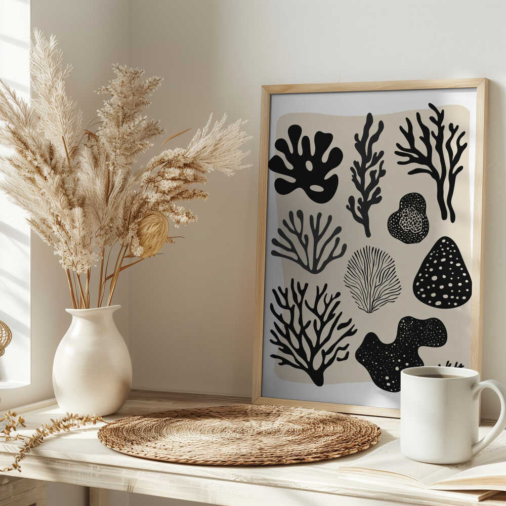 Ocean Shapes Poster