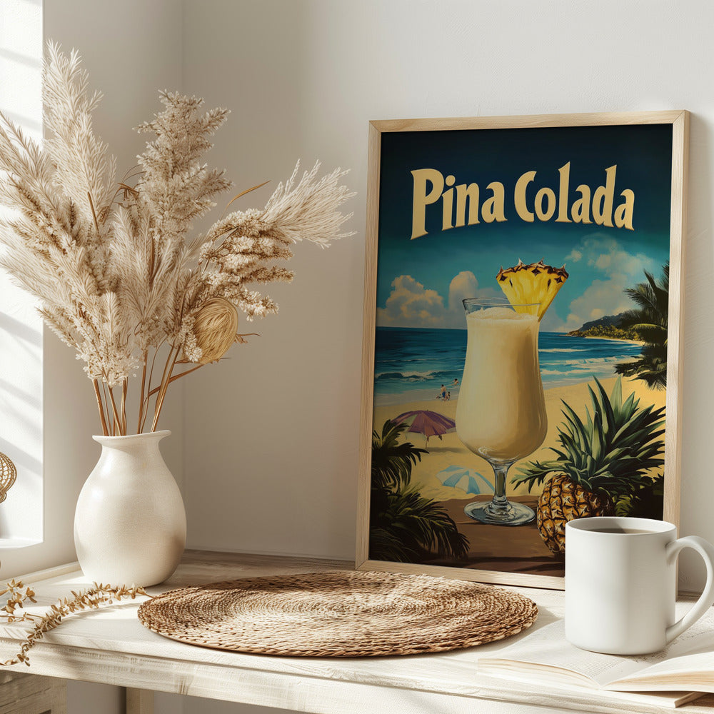 Pina Colada Vintage Poster