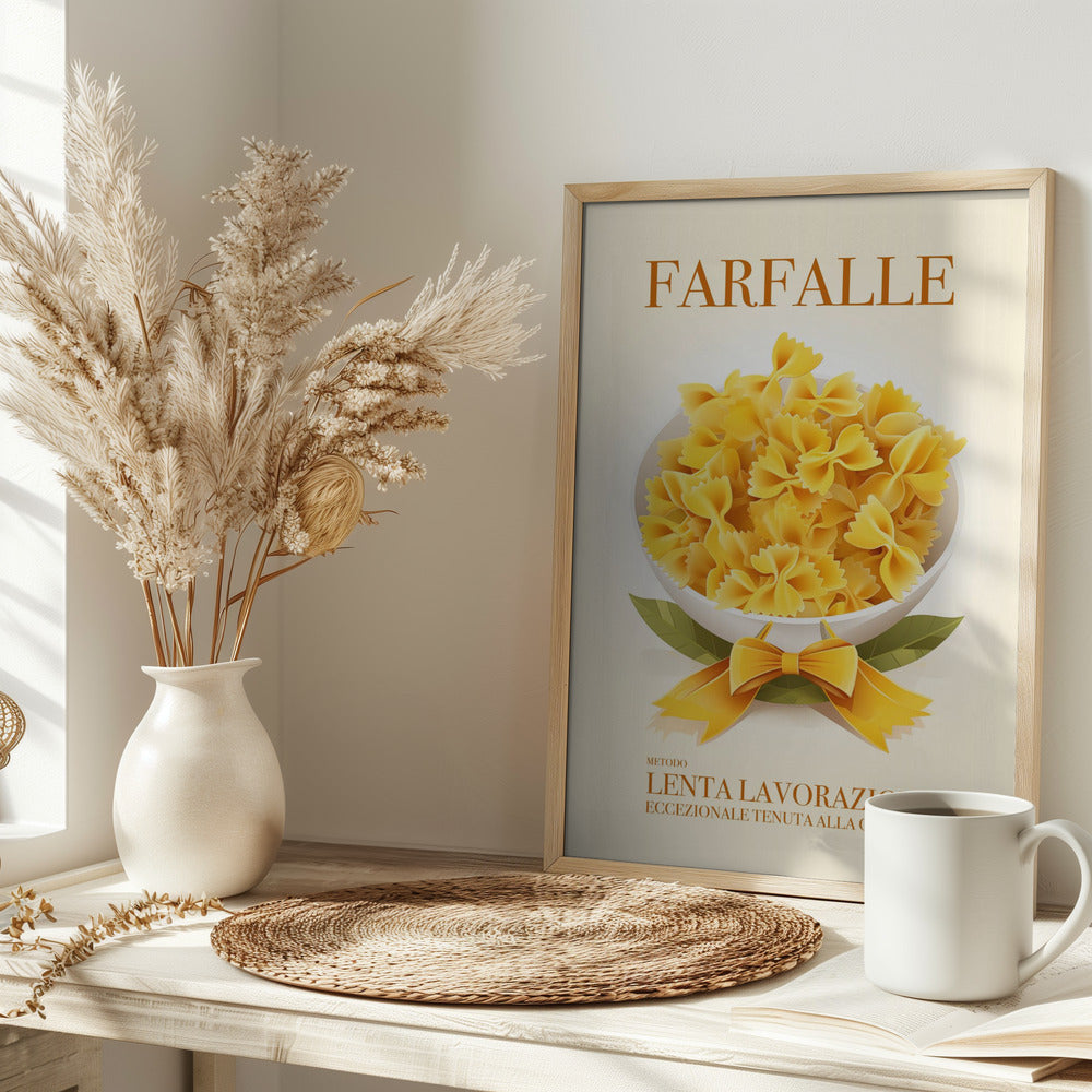 Pasta Farfalle Poster