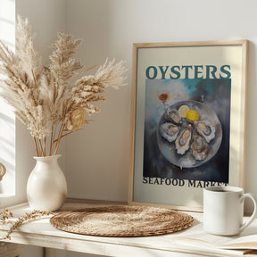 Oysters Seafood Market Poster