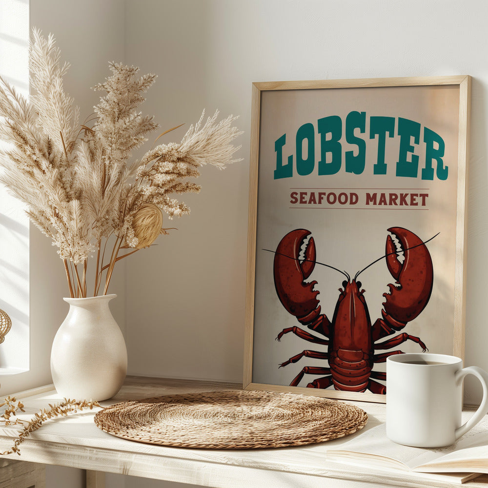 Lobster Seafood Market Poster