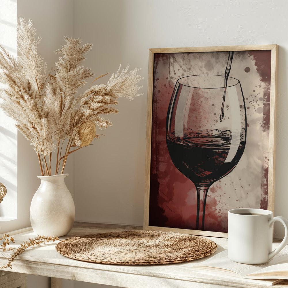 Red Red Wine No 5 Poster