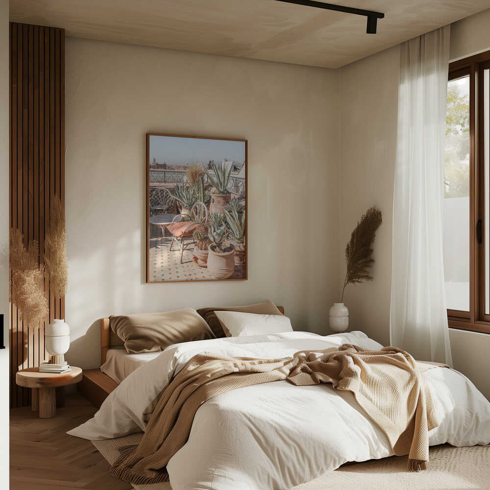 Rooftop in Marrakech Poster