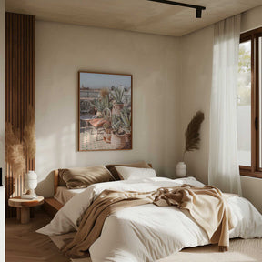 Rooftop in Marrakech Poster