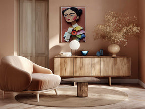 Paper Portrait Blossom Poster
