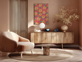 Vibrant Petal Dance Poster