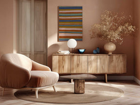 Earthy Stripes Flow Poster