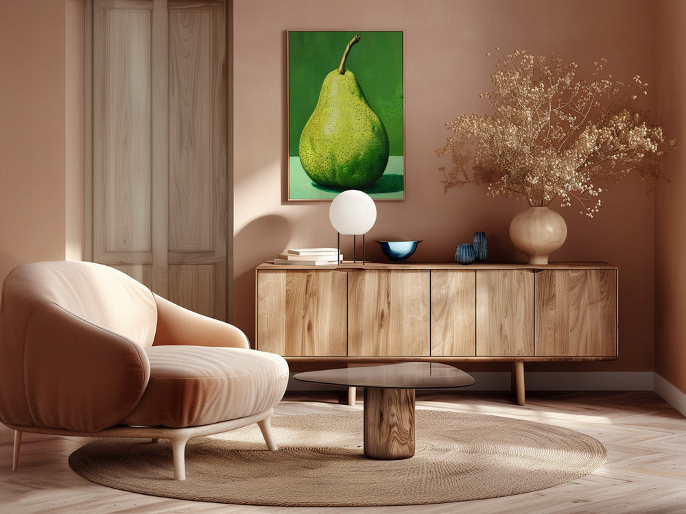 Green Pear Poster