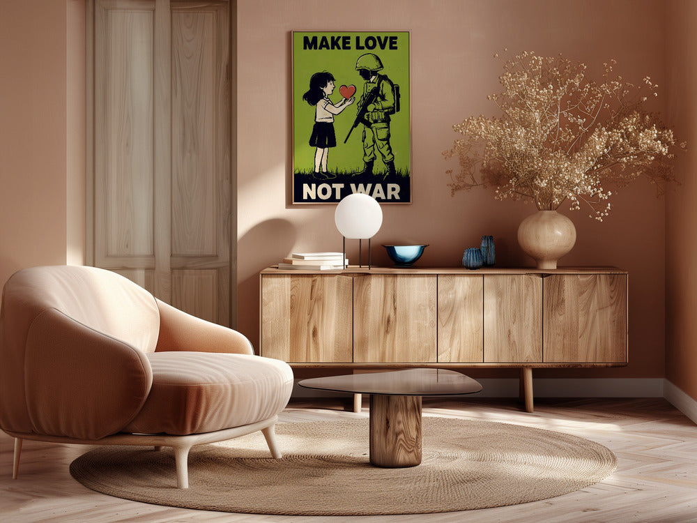 Make Love   Not War Poster