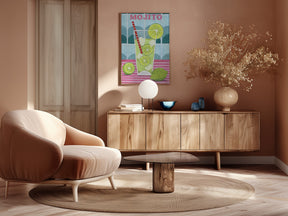 Glass of Mjito Poster