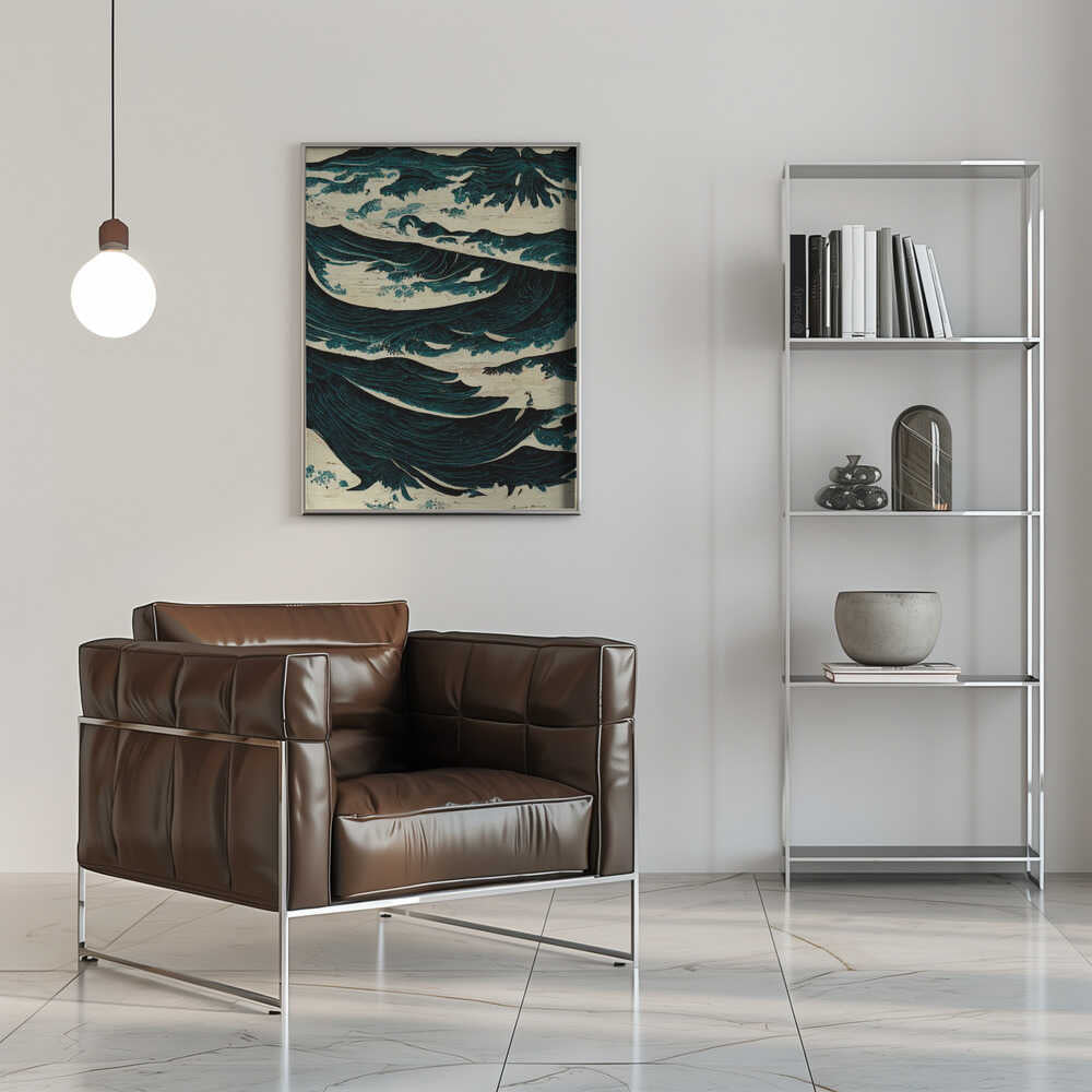 Turbulent Waves Poster