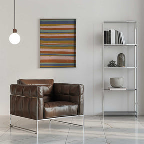 Earthy Stripes Flow Poster