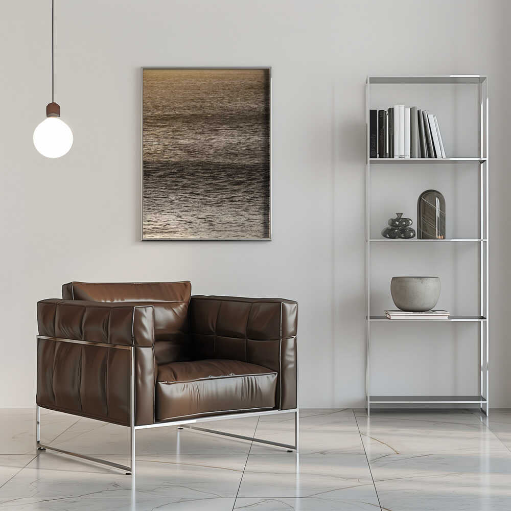 Golden Tide Ripples Poster