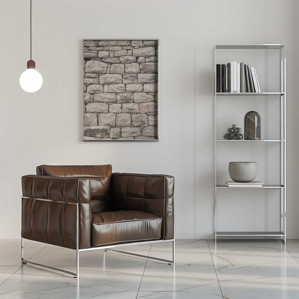 Serene Stonework Poster