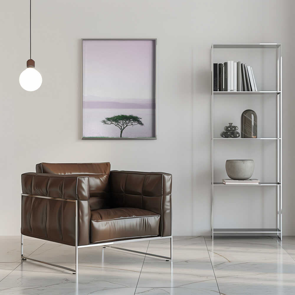 Tree By A Tranquil Lake Poster