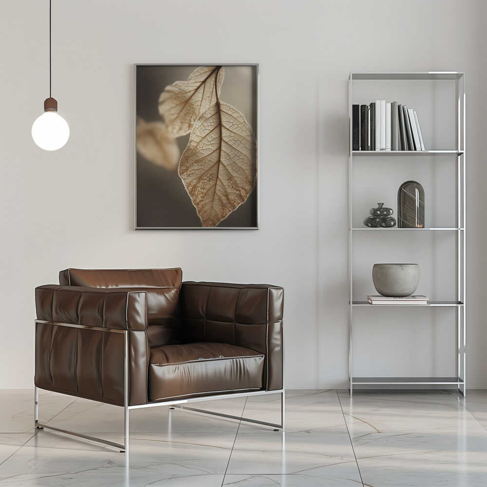 Ethereal Leaves Poster