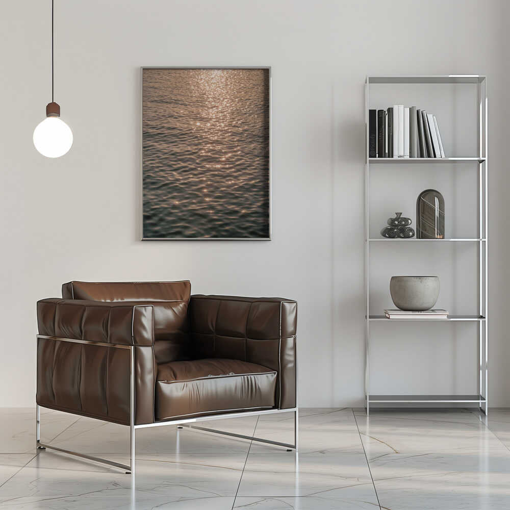 Sunset at Sea Poster