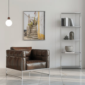 Obidos Stairs Poster