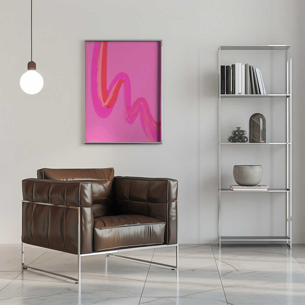 Neon Waves Poster