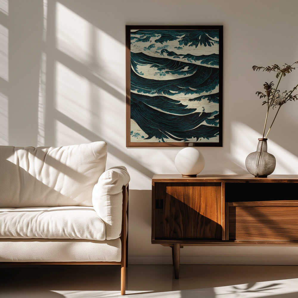 Turbulent Waves Poster