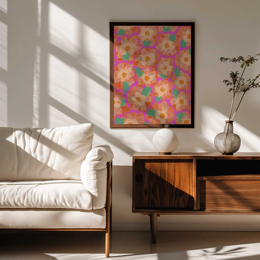 Vibrant Petal Dance Poster