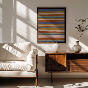 Earthy Stripes Flow Poster