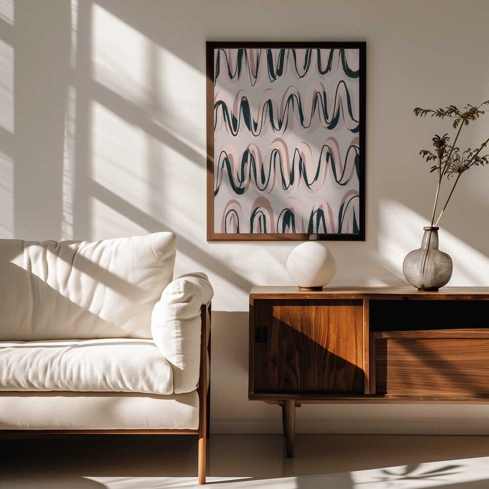 Rhythmic Waves Poster