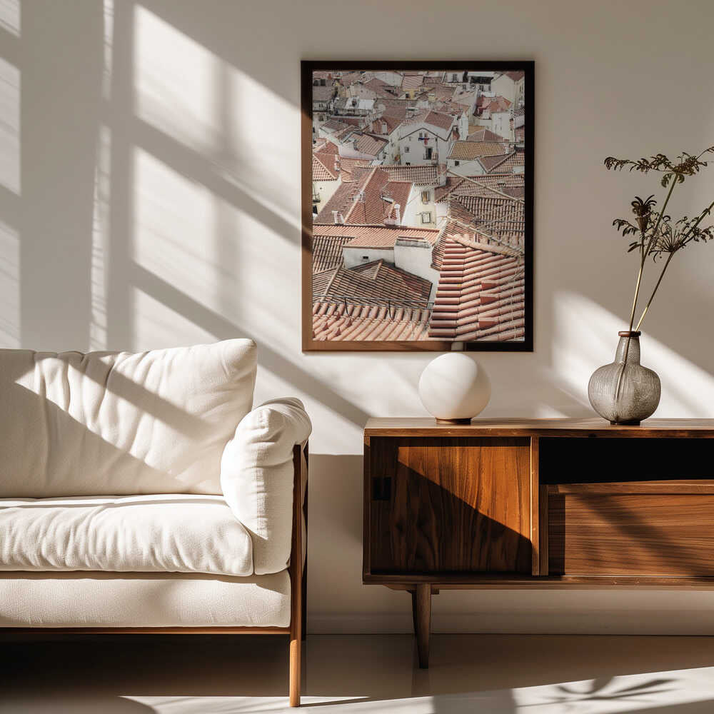 Red Tiled Rooftops Poster