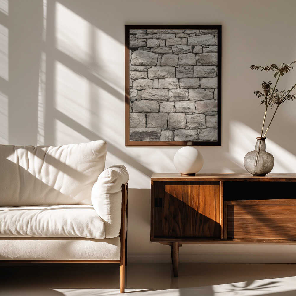 Serene Stonework Poster