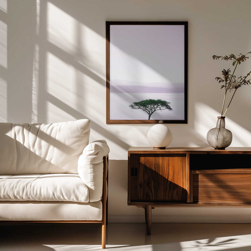Tree By A Tranquil Lake Poster