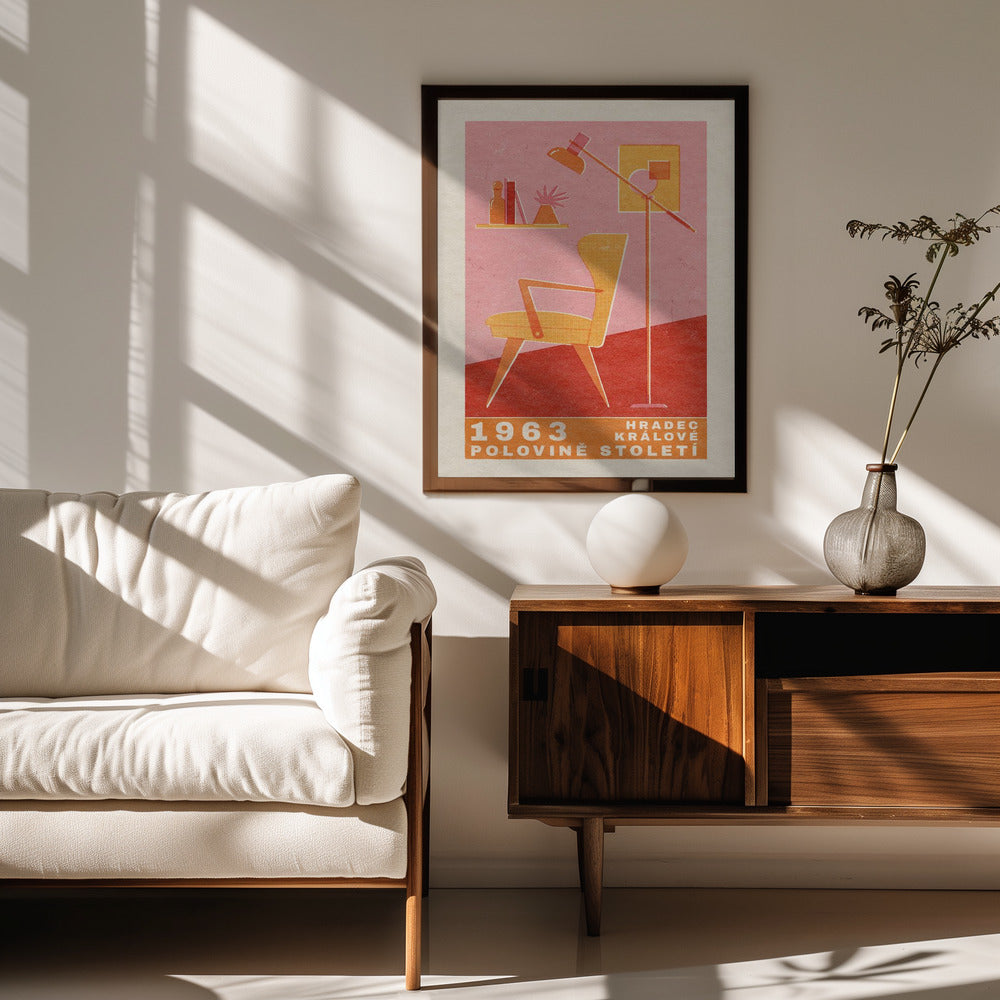 Mid Century Czech Furniture Poster