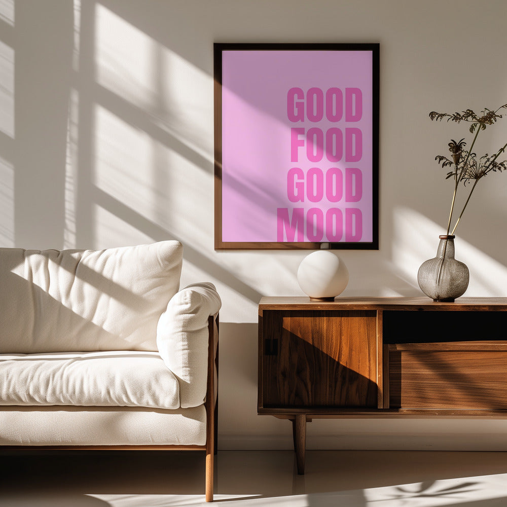 Good Food Good Mood Poster