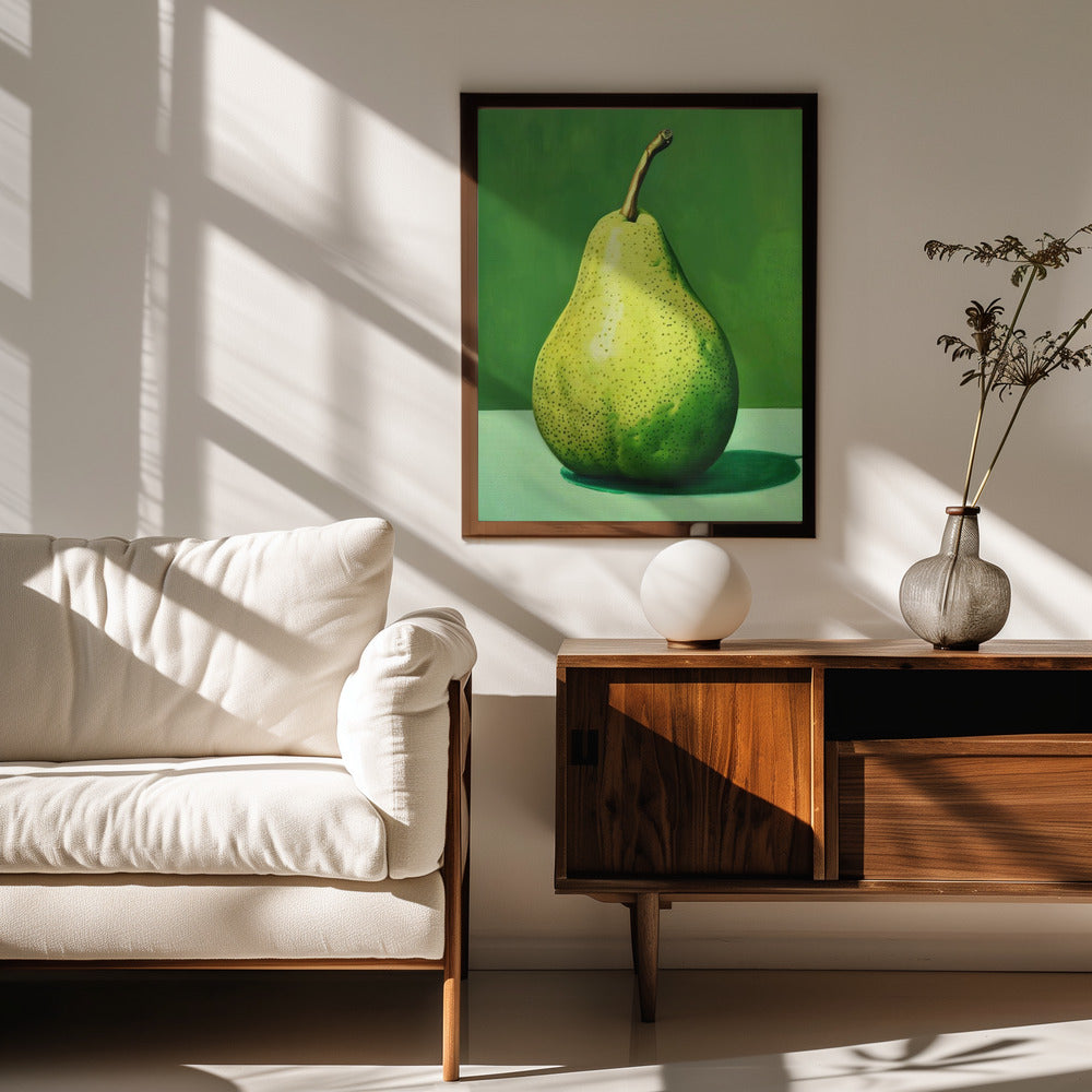 Green Pear Poster