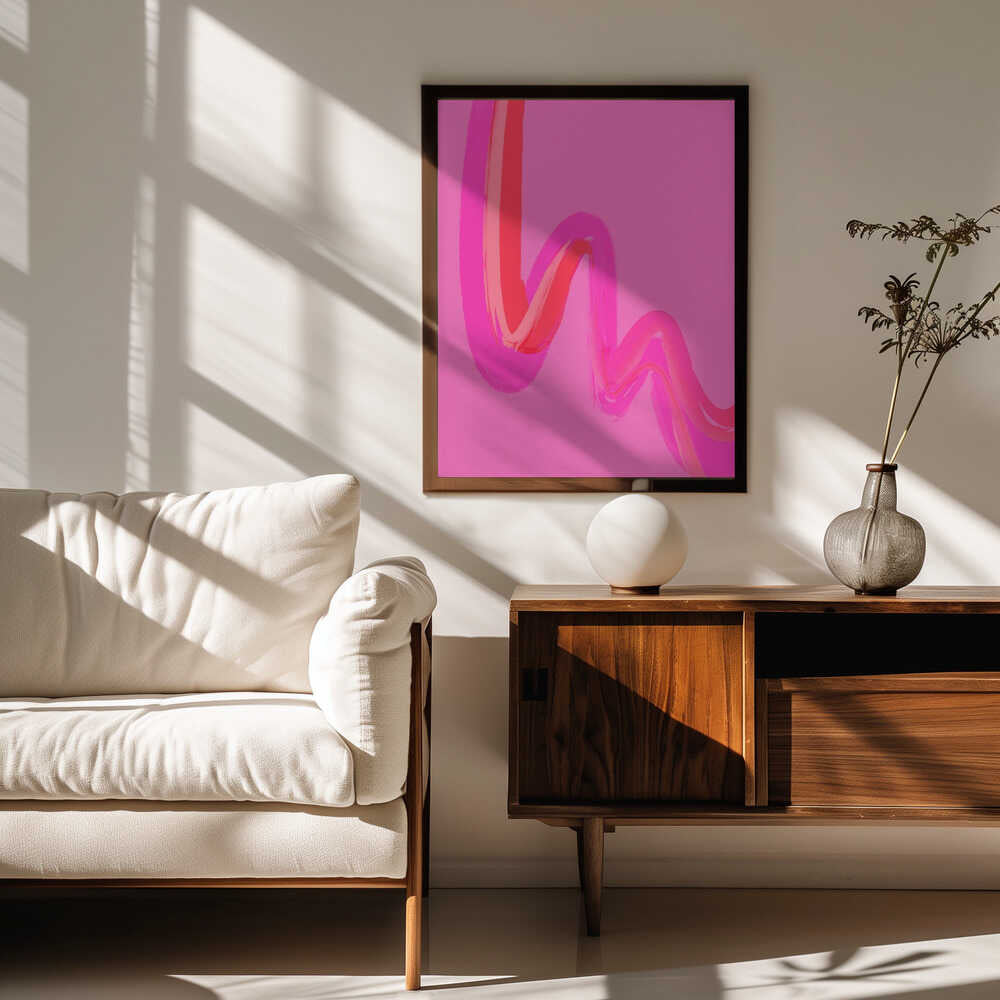Neon Waves Poster