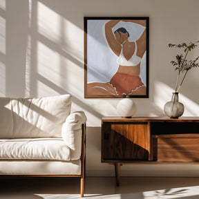 Woman Doing Yoga In Bikini Print By Ivy Green Illustrations Poster