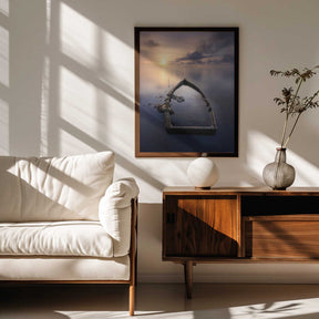 The abandoned boat Poster