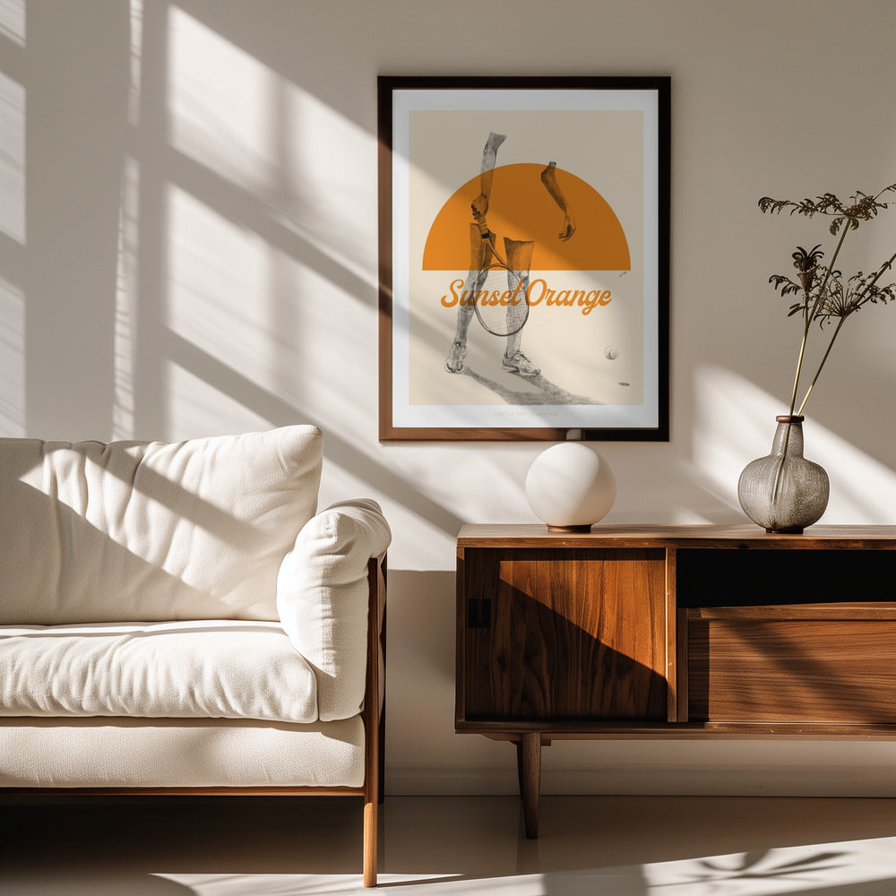 Sunset Orange Poster