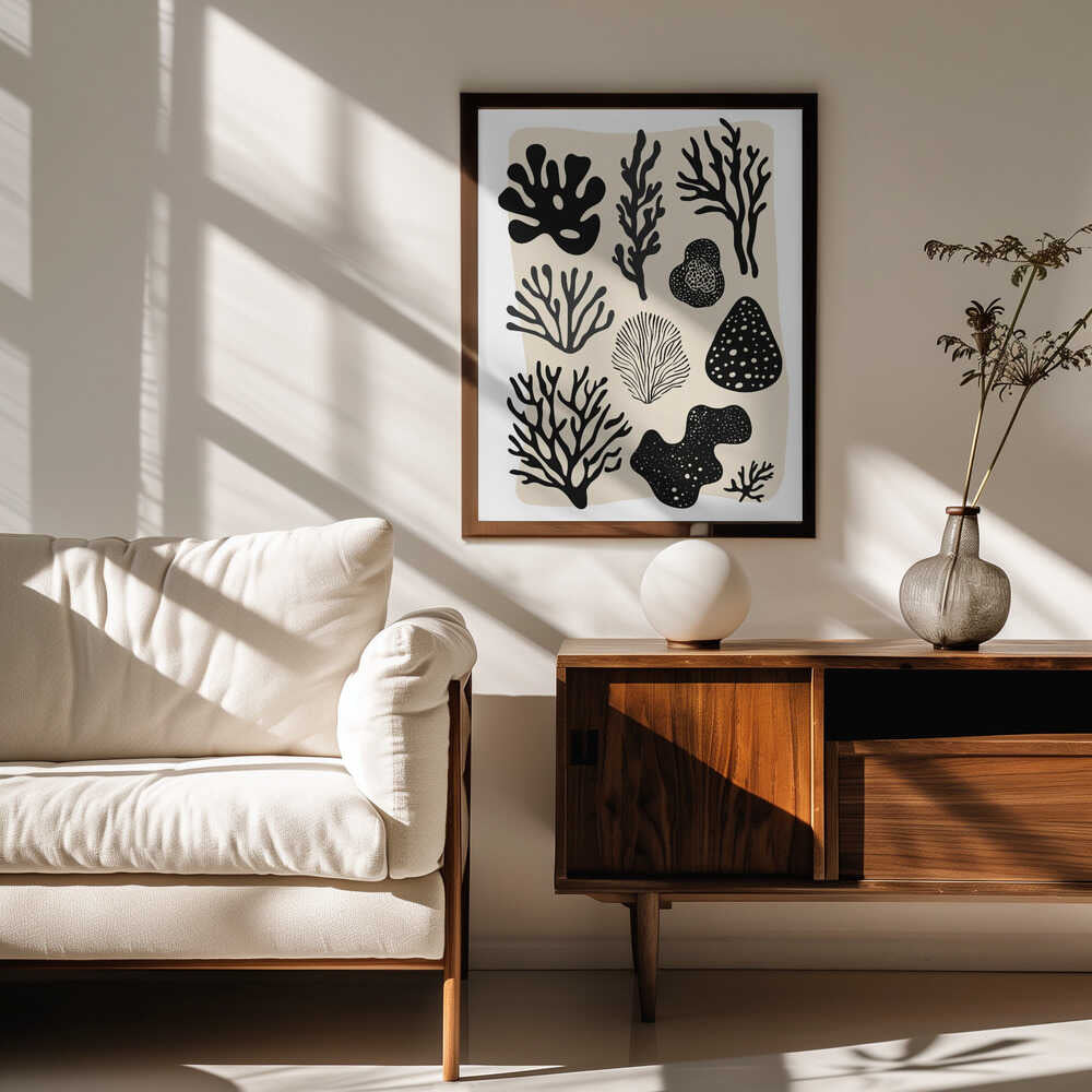 Ocean Shapes Poster
