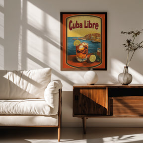 Cuba Libre Vintage Commercial Poster