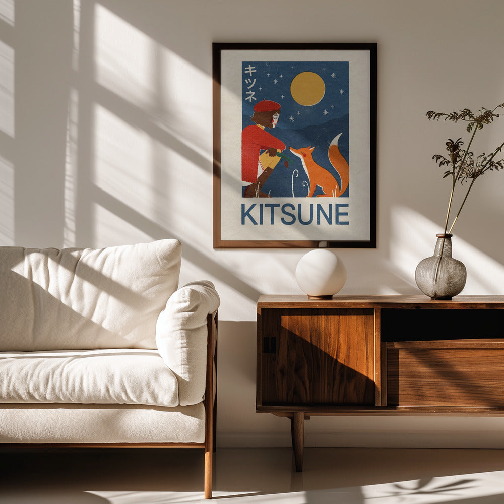 Kitsune Fox Poster