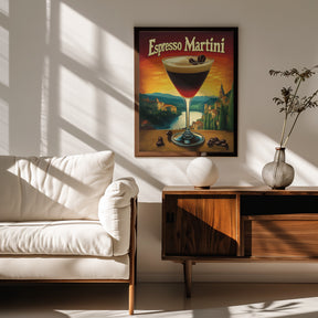 Espresso Martini Vintage Poster