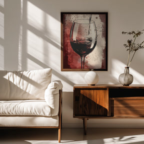 Red Red Wine No 5 Poster