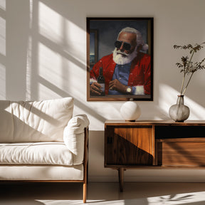 Sun Tan Claus Poster