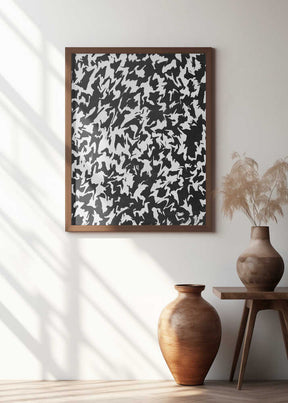 Monochrome Whirl Poster