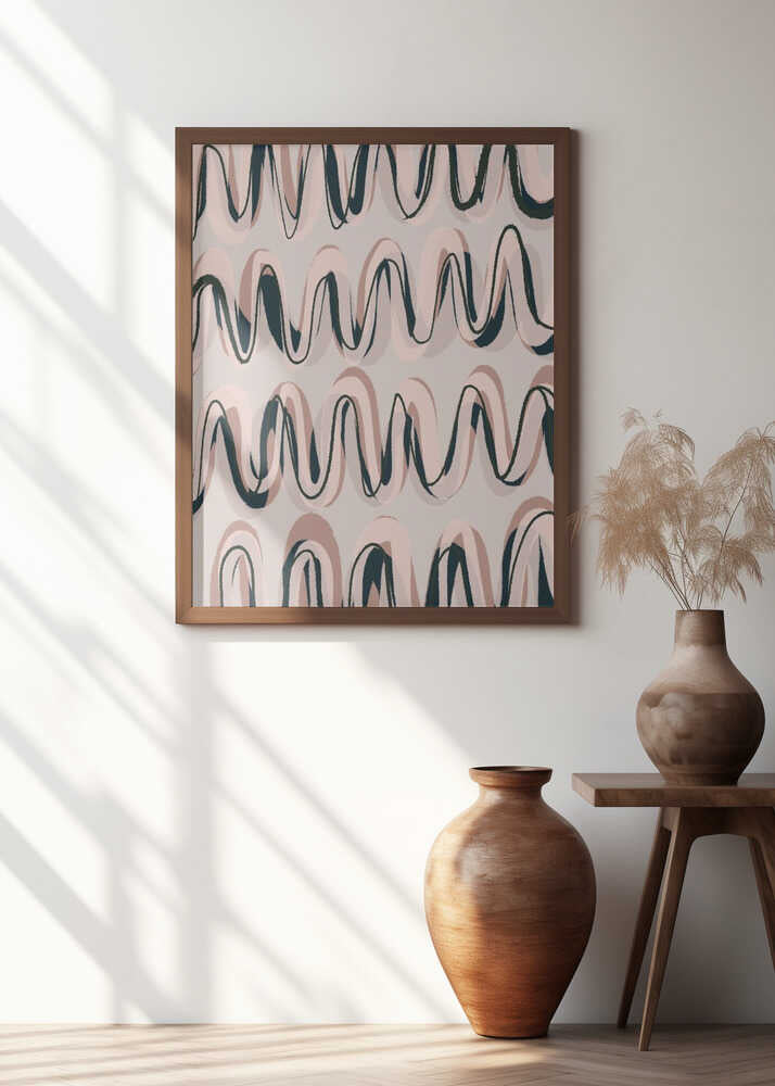 Rhythmic Waves Poster