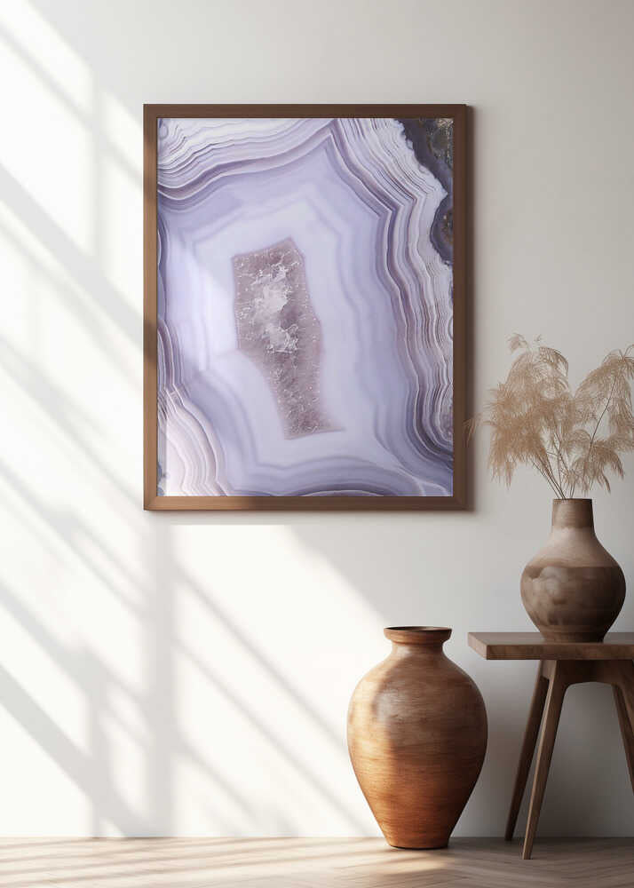 Purple Agate Poster
