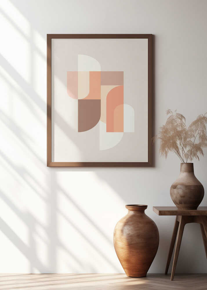Retro Geometric III Poster